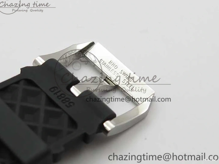 MIROTIME 0327 Aquatimer Chrono IW376702 SS BLS 1:1 Best Edition Black Dial on Black Rubber Strap A WellDesigned 7105